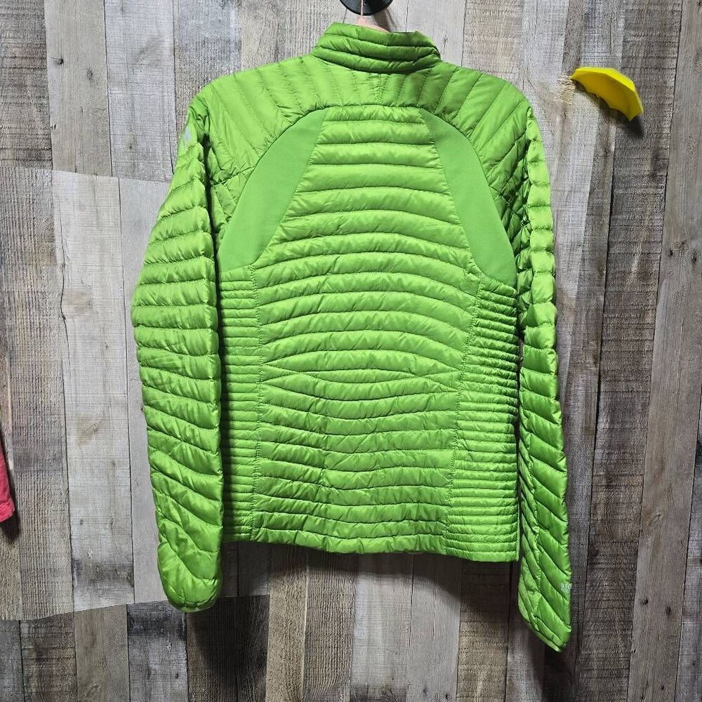 Eddie Bauer First Ascent Micro Therm Down Jacket Lime Green LT Outdoor Bright - Picture 3 of 7